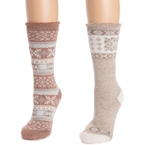 MUK LUKS Women's Tall Heat Retainers (2 Pair Pack)