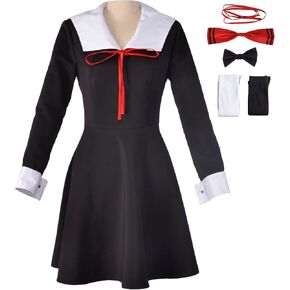 Haikyuu Women's Anime School Uniform Cosplay Costume School Uniform Dress with Headwear Bow Tie for 2 Characters in Kuwait