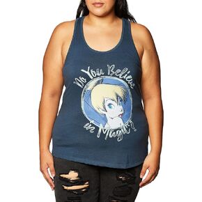 Disney Women's Believe in Tinkerbell Ideal Racerback Graphic Tank Top