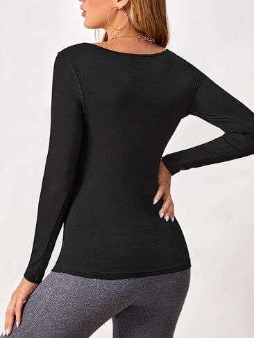 MakeMeChic Women's Maternity Tops Ruched Round Neck Long Sleeve Pregnancy Basic T Shirt in Saudi Arabia