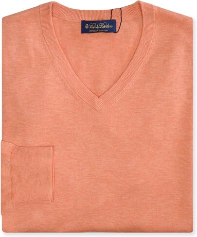 Brooks Brothers Mens Supima Cotton V-neck Sweatshirt Sweater, in Saudi Arabia