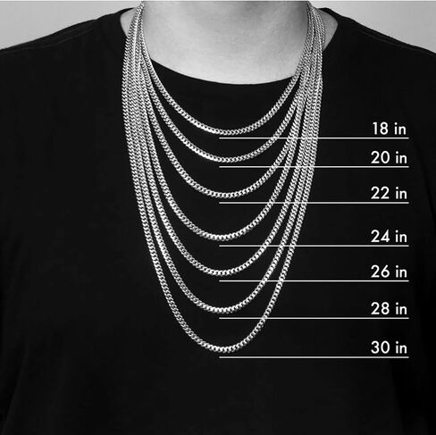 Men Chunky Miami Cuban Link Chain Necklace 18k Gold Stainless Steel Durable Jewelry for Men Boys Teens in Saudi Arabia