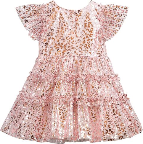 PIPPA & JULIE Girls' Sleeveless Party Dress, Fit & Flare Silhouette, Cute Pattern Styles in Kuwait
