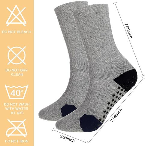 Twistover 6 Pairs Kids Grip Anti Slip Soccer Socks Hospital Socks Basketball Soccer Athletic Socks for Youth Boys Girls 7-11 in Saudi Arabia