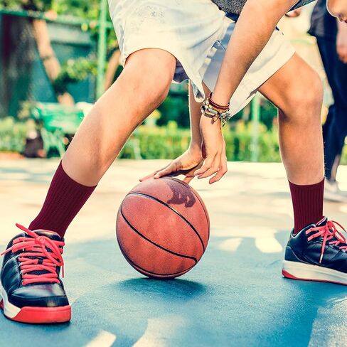 Twistover 6 Pairs Kids Grip Anti Slip Soccer Socks Hospital Socks Basketball Soccer Athletic Socks for Youth Boys Girls 7-11 in Saudi Arabia