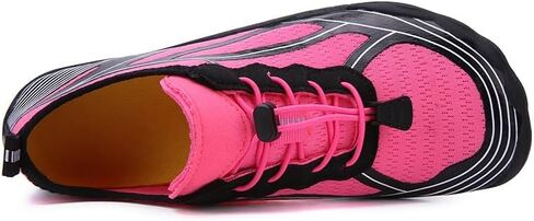 Quick-Dry Water Sports Barefoot Shoes for Swim Beach Pool Surf Yoga for Women Men - Outdoor Surf Yoga Exercise - (Water Shoe-Pink Black) in Saudi Arabia