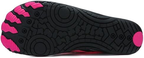 Quick-Dry Water Sports Barefoot Shoes for Swim Beach Pool Surf Yoga for Women Men - Outdoor Surf Yoga Exercise - (Water Shoe-Pink Black) in Saudi Arabia