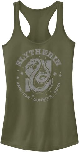 Harry Potter Deathly Hallows Slytherin Stamp Women's Fast Fashion Racerback Tank Top in Saudi Arabia