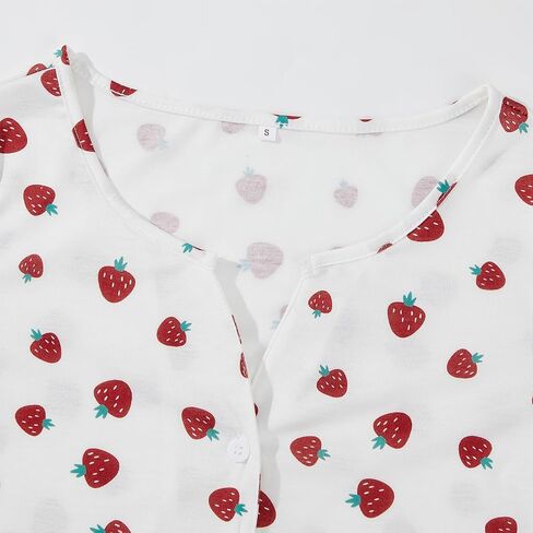 American Trends Pajama Set for Women Cute Pajamas Button Down Short Sleeve Pj Set Sleepwear loungewear set in Saudi Arabia