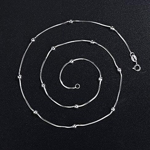 VIKI LYNN 925 Sterling Silver 8 Sided Snake Chain 18 inches in Saudi Arabia