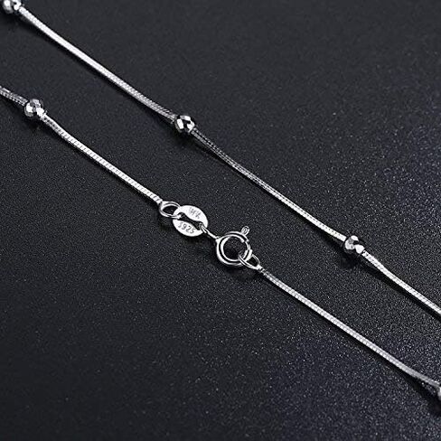 VIKI LYNN 925 Sterling Silver 8 Sided Snake Chain 18 inches in Saudi Arabia