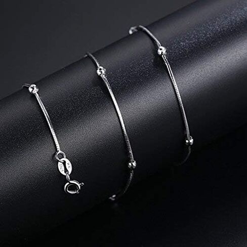 VIKI LYNN 925 Sterling Silver 8 Sided Snake Chain 18 inches in Saudi Arabia