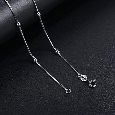 VIKI LYNN 925 Sterling Silver 8 Sided Snake Chain 18 inches in Saudi Arabia