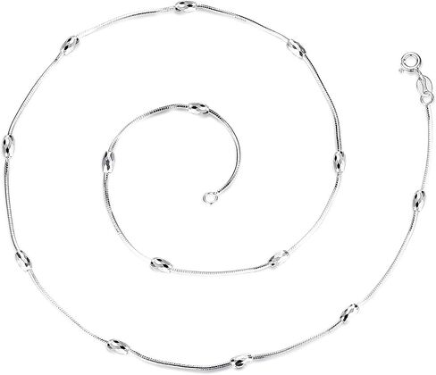 VIKI LYNN 925 Sterling Silver 8 Sided Snake Chain 18 inches in Saudi Arabia