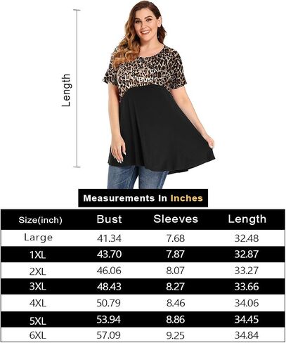 MONNURO Womens Short Sleeve Plus Size Tunic Tops Color Block Casual Loose Summer Swing Tee Shirts for Leggings in Saudi Arabia