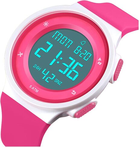 MASTOP Men's Women's Sports Waterproof LED Digital Multifunction Stopwatch Silicone Electronic Watch in Saudi Arabia