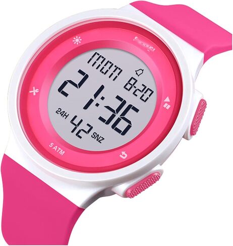 MASTOP Men's Women's Sports Waterproof LED Digital Multifunction Stopwatch Silicone Electronic Watch in Saudi Arabia
