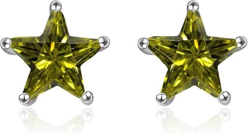 POPLYKE Sterling Silver Star Stud Earring For Women Star Birthstone Simple Jewelry Gifts for Women in Saudi Arabia