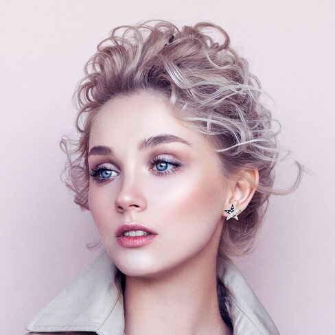 CrazyPiercing الولايات المتحدة الأمريكية العلم الوطني الوطني الأحمر الأبيض الأزرق نجوم المشارب أقراط مجوهرات in Kuwait