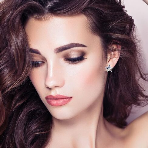 CrazyPiercing الولايات المتحدة الأمريكية العلم الوطني الوطني الأحمر الأبيض الأزرق نجوم المشارب أقراط مجوهرات in Kuwait