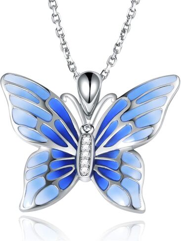 STROLLGIRL Dainty Butterfly Necklace for Women 925 Sterling Silver Graduate Butterfly Necklaces Cute Pendant Jewelry Gift for Girl Mother’s Day Anniversary Birthday Christmas in Saudi Arabia