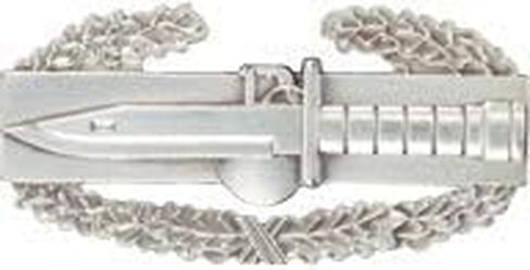 MEDALS OF AMERICA EST. 1976 Combat Action Badge Badge CAB Silver Oxide Finish Regulation Size in Saudi Arabia