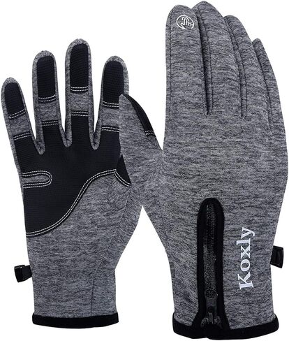 Koxly Winter Gloves Touch Screen Fingers Warm Gloves Insulated Anti-Slip Windproof Waterproof Cycling Riding Running Work for Men Women Mens Womens in Saudi Arabia