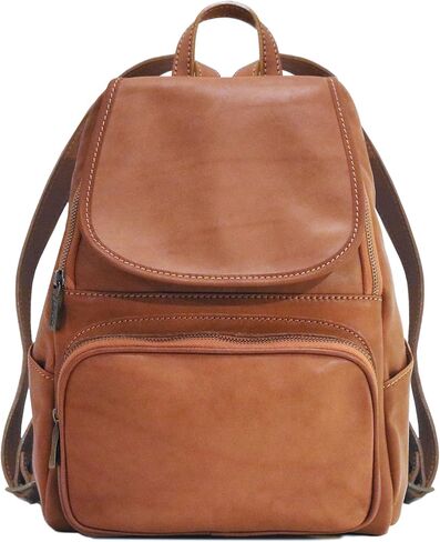 Floto Livorno Full Grain Leather Backpack Knapsack (Tan) in Saudi Arabia