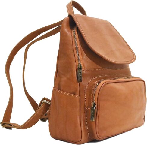 Floto Livorno Full Grain Leather Backpack Knapsack (Tan) in Saudi Arabia