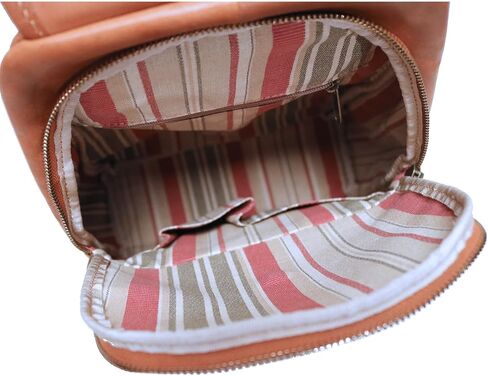 Floto Livorno Full Grain Leather Backpack Knapsack (Tan) in Saudi Arabia