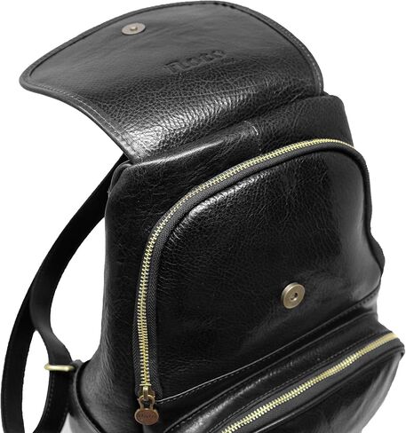 Floto Livorno Full Grain Leather Backpack Knapsack (Tan) in Saudi Arabia