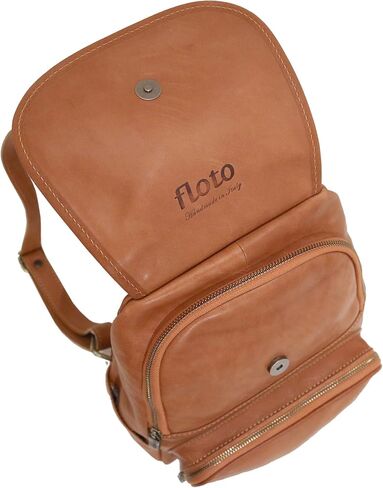Floto Livorno Full Grain Leather Backpack Knapsack (Tan) in Saudi Arabia