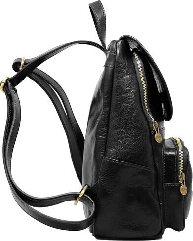 Floto Livorno Full Grain Leather Backpack Knapsack (Tan) in Saudi Arabia