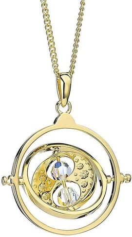 Time Turner Gold Plated Sterling Silver Necklace with Crystals in Saudi Arabia