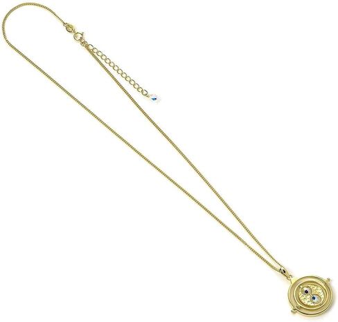 Time Turner Gold Plated Sterling Silver Necklace with Crystals in Saudi Arabia