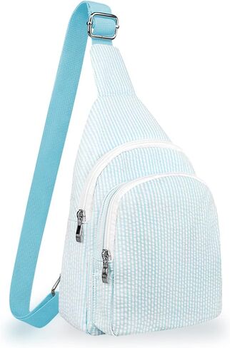 حقيبة ظهر GFU Crossbody Sling، حقيبة حبال خفيفة الوزن للنساء، حقيبة كتف كروس، حقيبة ظهر بحمالة من النسيج القطني المسامي in Kuwait