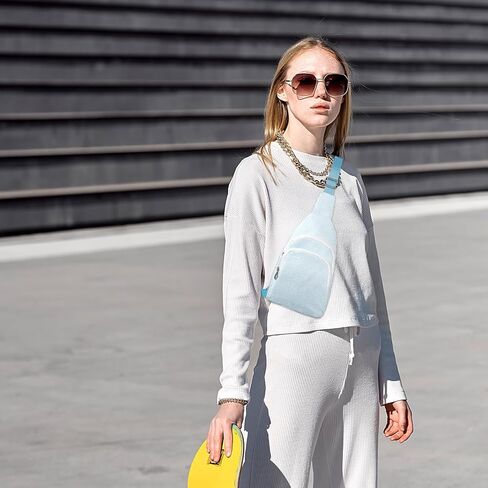 حقيبة ظهر GFU Crossbody Sling، حقيبة حبال خفيفة الوزن للنساء، حقيبة كتف كروس، حقيبة ظهر بحمالة من النسيج القطني المسامي in Kuwait