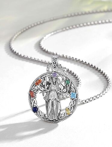 INFUSEU Mystical Witchy Gifts for Women, Pentagram Witches Knot Triple Moon Goddess Lilith Hecate Phoenix Necklaces in Kuwait