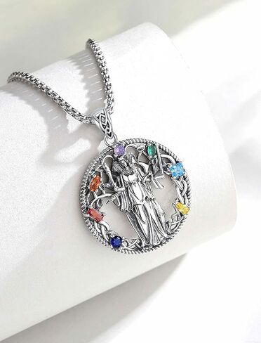 INFUSEU Mystical Witchy Gifts for Women, Pentagram Witches Knot Triple Moon Goddess Lilith Hecate Phoenix Necklaces in Kuwait