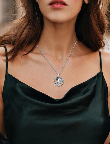 INFUSEU Mystical Witchy Gifts for Women, Pentagram Witches Knot Triple Moon Goddess Lilith Hecate Phoenix Necklaces in Kuwait