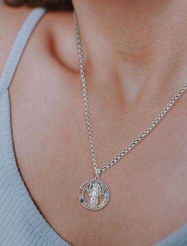 INFUSEU Mystical Witchy Gifts for Women, Pentagram Witches Knot Triple Moon Goddess Lilith Hecate Phoenix Necklaces in Kuwait