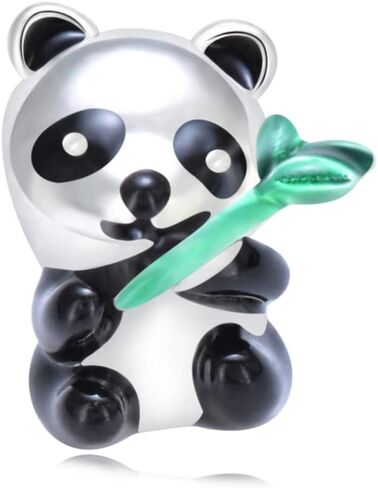 دلايات من الفضة الاسترليني عيار 925 بتصميم دب على شكل باندا هولدنج مناسبة لسوار باندورا للنساء، فضة ستيرلينج in Kuwait