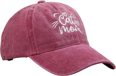 قبعة CAT MOM & DAD Premium Dad قبعة بيسبول مطرزة بشكل قطة لطيفة in Saudi Arabia