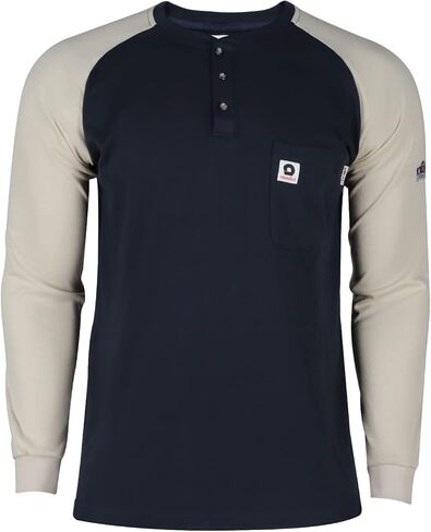 FR Shirts Flame Resistant Shirts 6.5oz Lightweight Cotton Two Tone & Henley Shirts for Men in Saudi Arabia