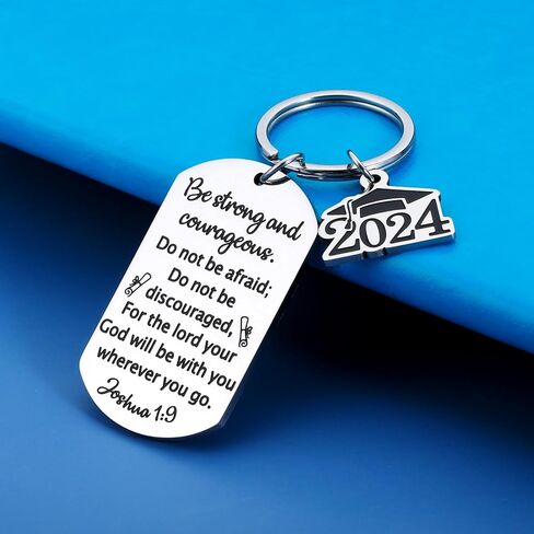 SYGUNAR Class of 2024 Graduation Gifts for Him Her Boys Girls Graduation Keychain for Women Men High School Senior College Graduation Gifts Religious Christian Grad Gift in Kuwait