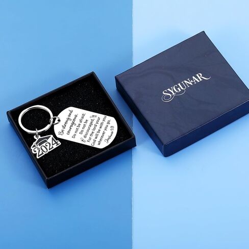 SYGUNAR Class of 2024 Graduation Gifts for Him Her Boys Girls Graduation Keychain for Women Men High School Senior College Graduation Gifts Religious Christian Grad Gift in Kuwait