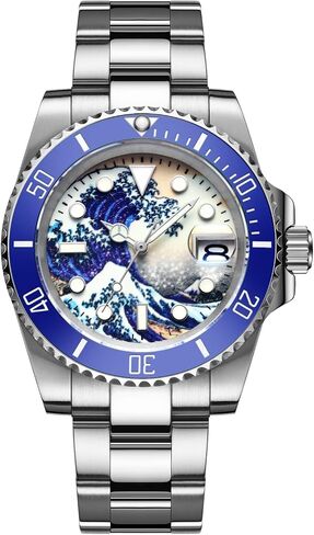 ADDIESDIVE Automatic Wristwatch for Men, Diver Watch 200M/300M, Mechanical NH35a, Stainless Steel Bracelet MY-H3-2 in Kuwait