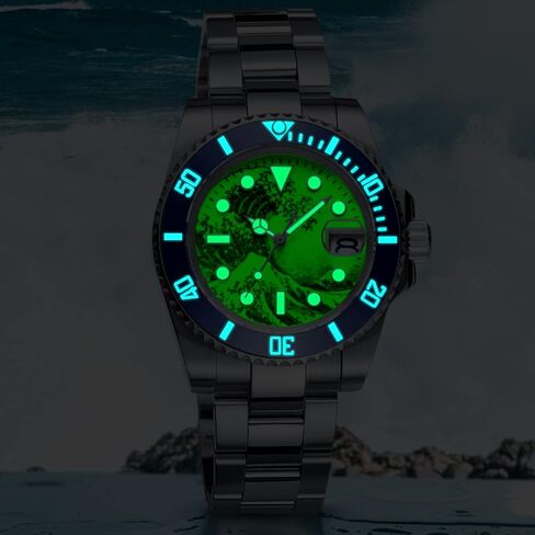 ADDIESDIVE Automatic Wristwatch for Men, Diver Watch 200M/300M, Mechanical NH35a, Stainless Steel Bracelet MY-H3-2 in Kuwait