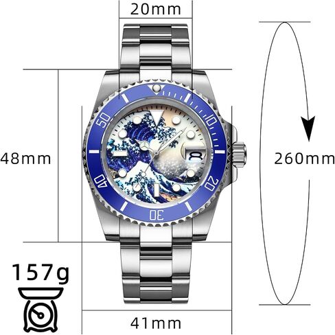 ADDIESDIVE Automatic Wristwatch for Men, Diver Watch 200M/300M, Mechanical NH35a, Stainless Steel Bracelet MY-H3-2 in Kuwait