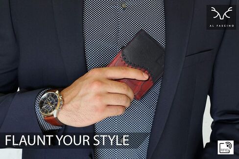 AL FASCINO Make in India Leather Wallet for Men in Saudi Arabia